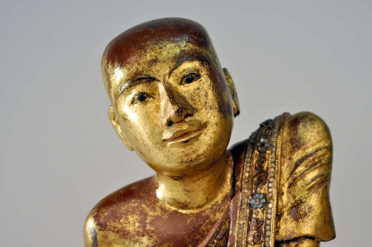 Burmese Giltwood Buddhist Apostles