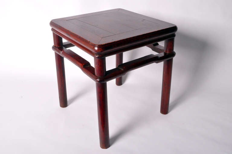 Chinese Waistless Square Stool In Good Condition In Chicago, IL
