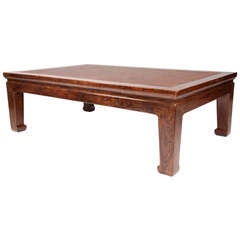 19th Century Coffee Table with Cane Top