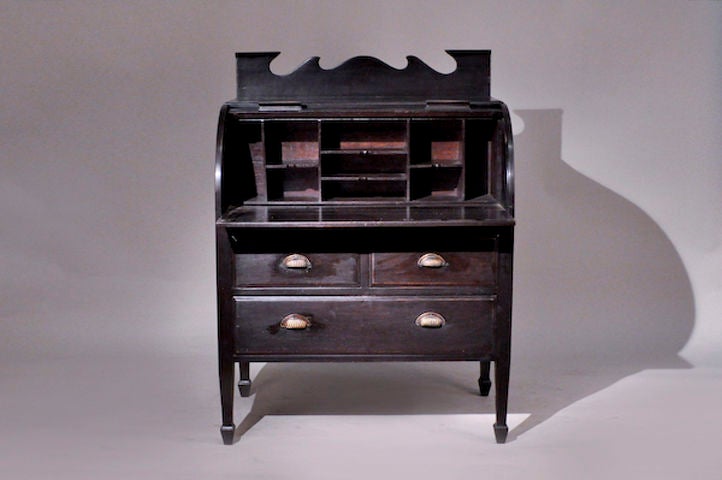 British Colonial Roll Top Desk