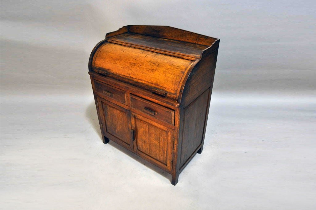 British Colonial Roll Top Desk