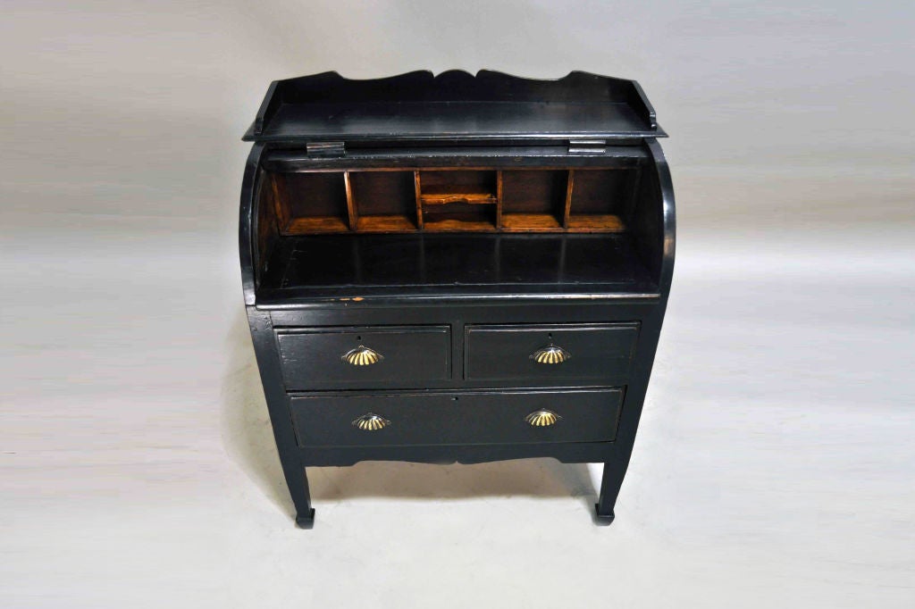 Indian British Colonial Roll Top Desk