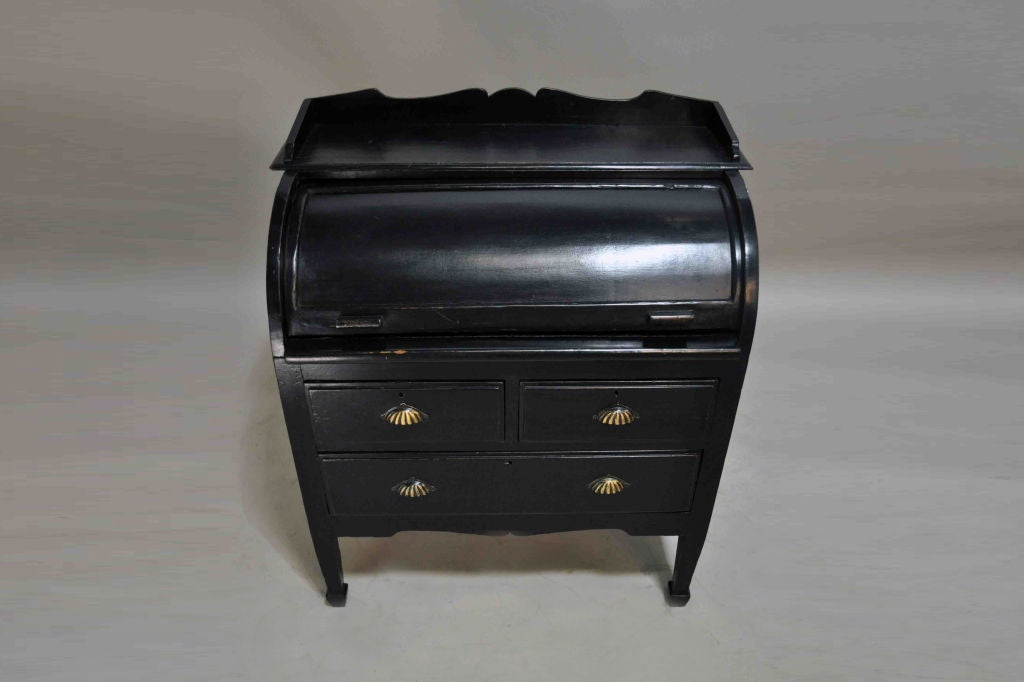 Mid-20th Century British Colonial Roll Top Desk