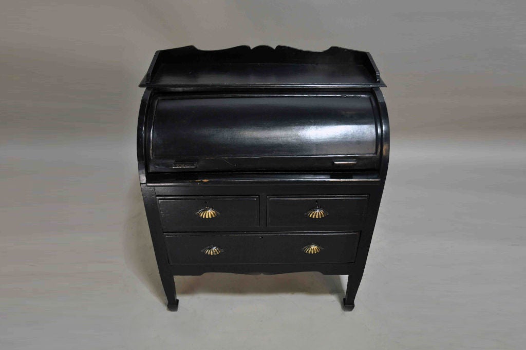 Antique British Colonial Roll Top Desk - The Past Perfect Collection