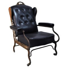 Antique French Wingback Chair