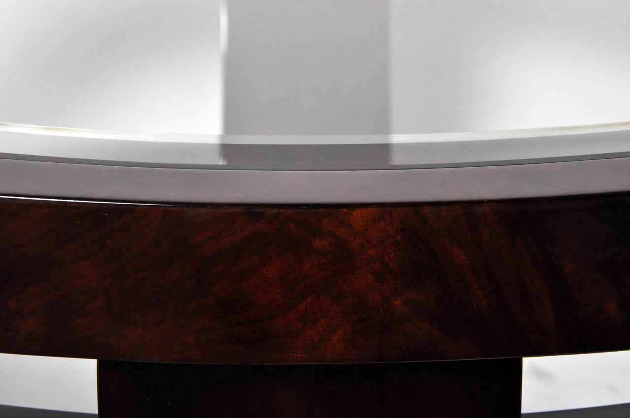 Art Deco Circular Walnut Veneered Coffee Table