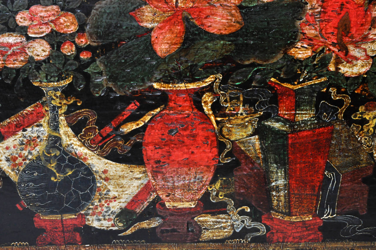 Chinese Painted Wedding Trunk 2