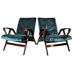 Pair of Italian Lounge Chairs 