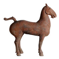 Han Dynasty Pottery Horse with Oxford Certificate