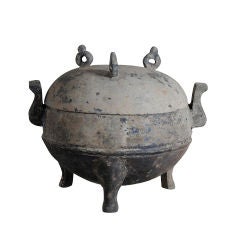 Han Dynasty Pottery Ding Tripod