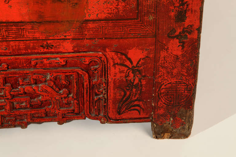 red chinese wedding cabinet