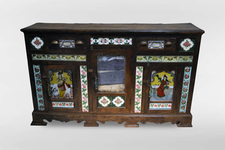 This exuberant Anglo-Indian sideboard is a splendid example of 