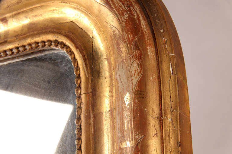 19th Century Gilt Mirror from France In Excellent Condition In Chicago, IL