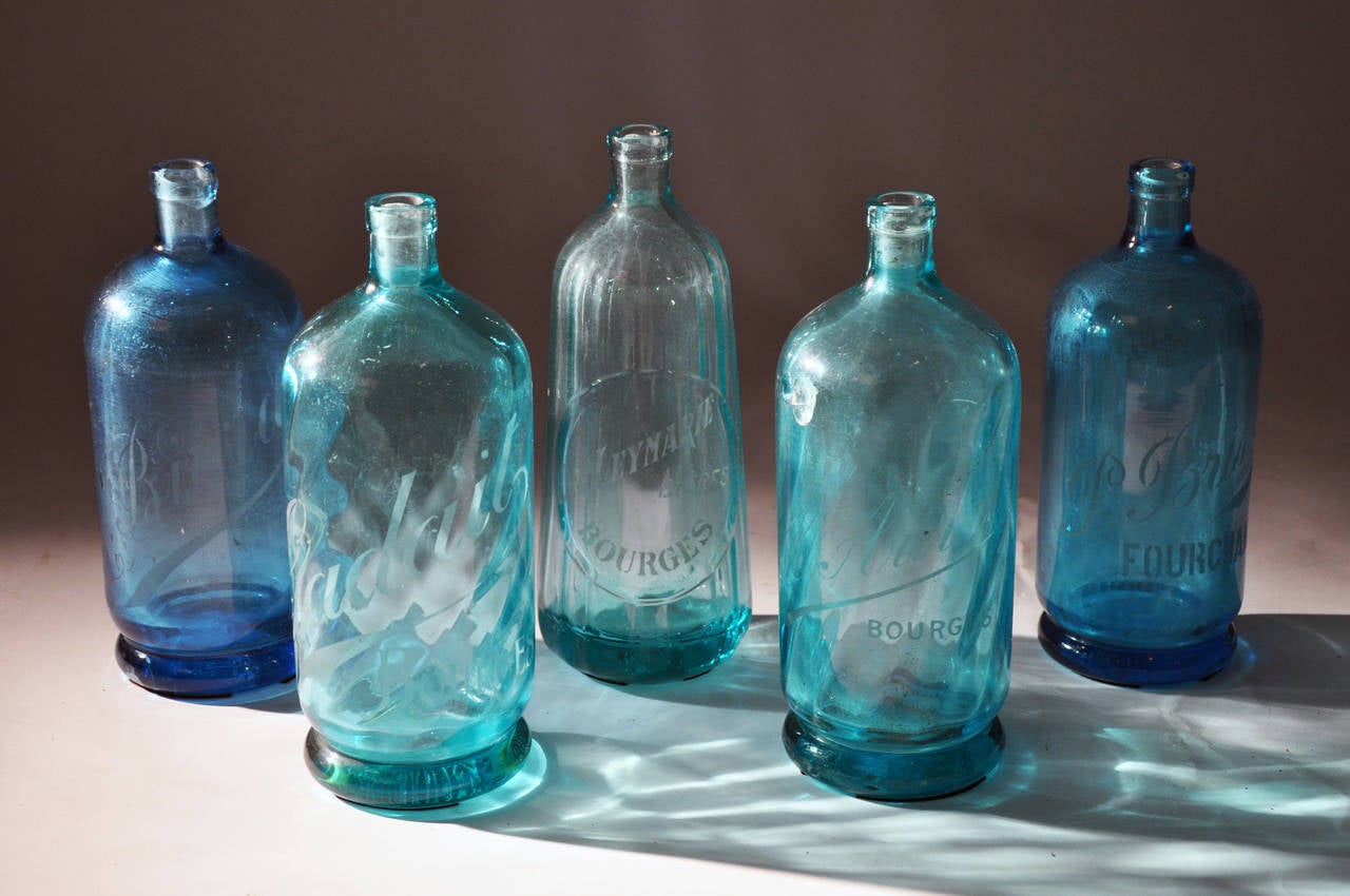 vintage glass soda bottles