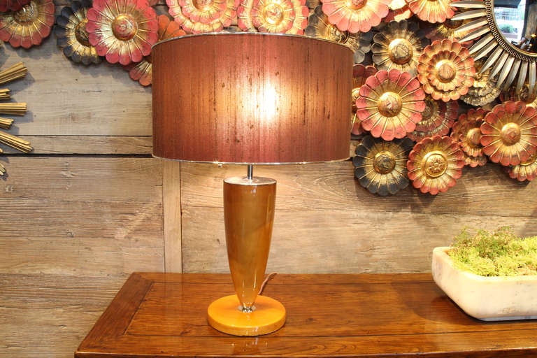 Pair of Hungarian Art Deco Style Table Lamps In Good Condition In Chicago, IL