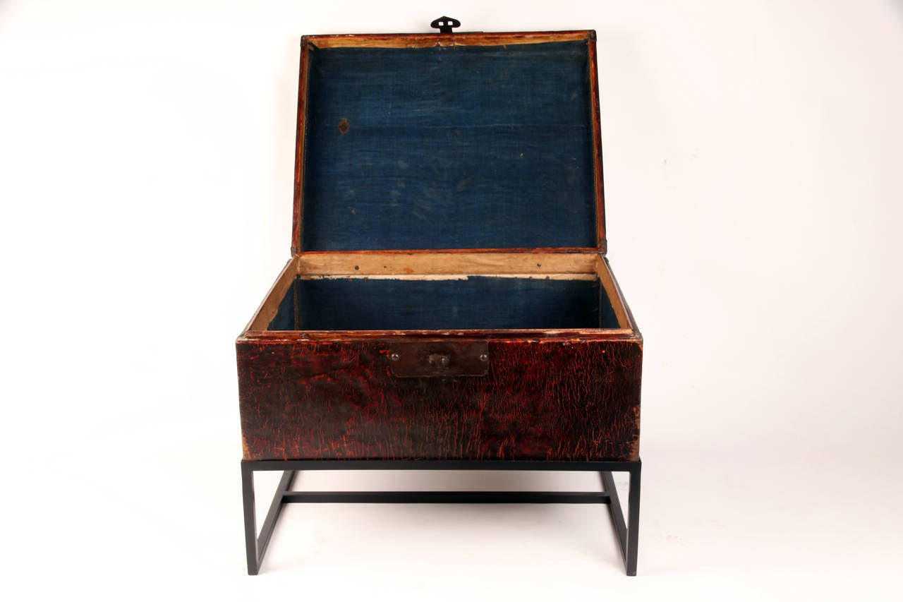 Lacquered Chinese Clothing Trunk