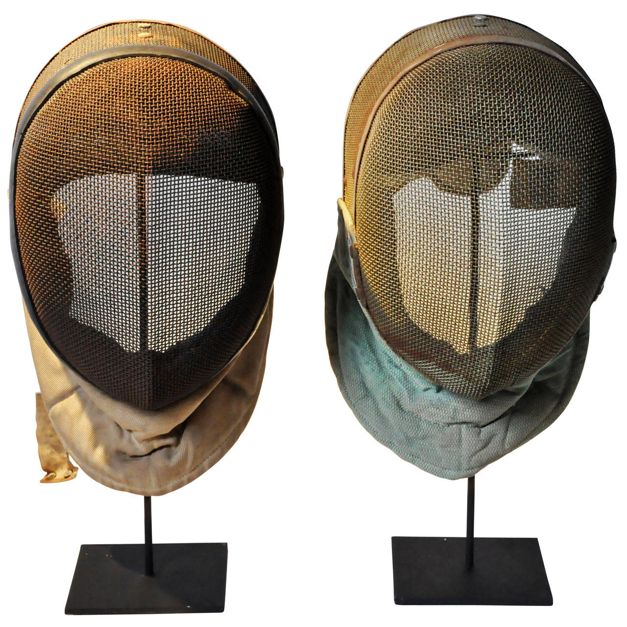 Pair of Vintage Fencing Masks at 1stdibs