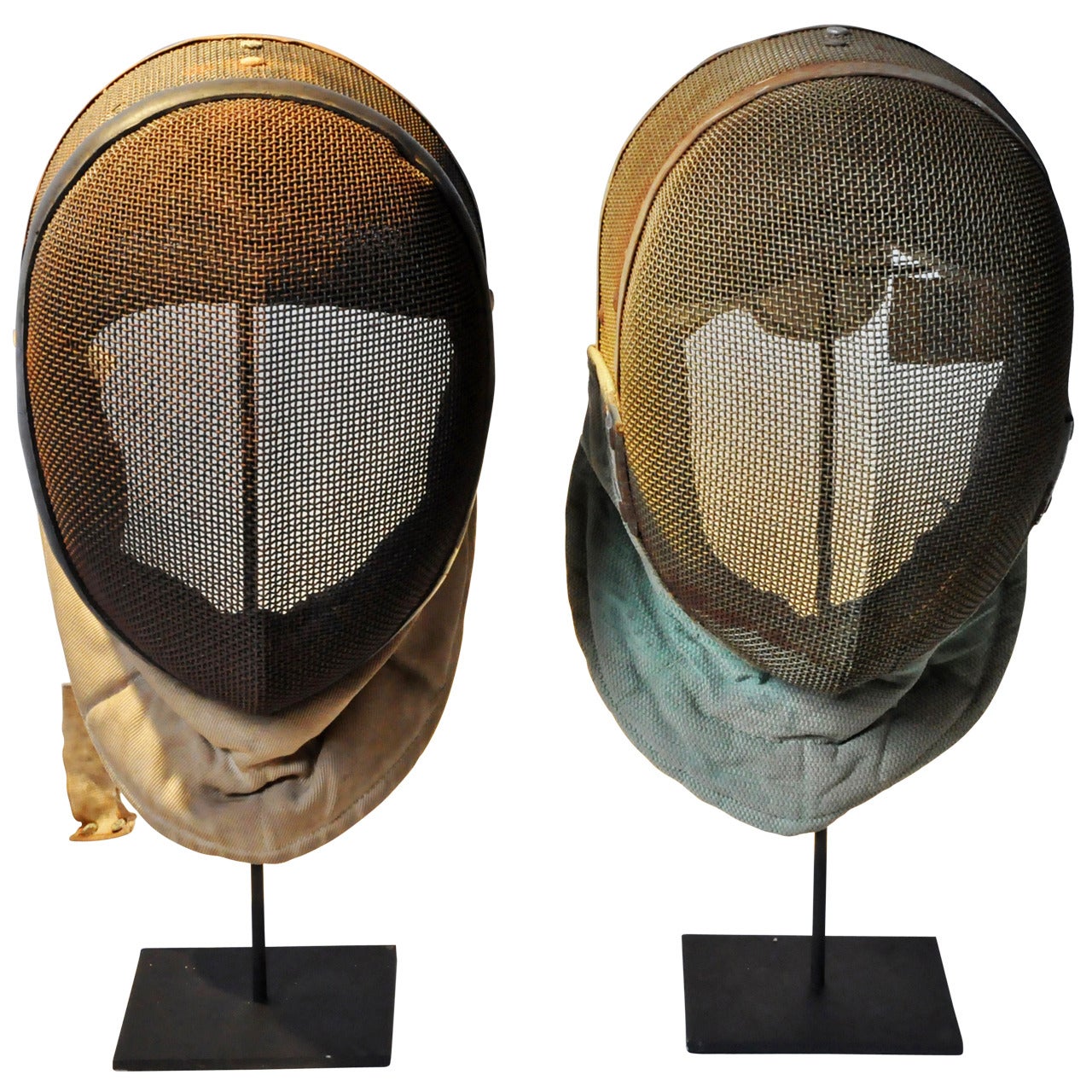 Pair of Vintage Fencing Masks