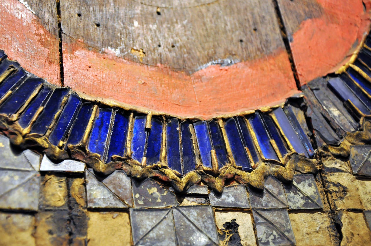 Teak Burmese Mosaic Ceiling Panel