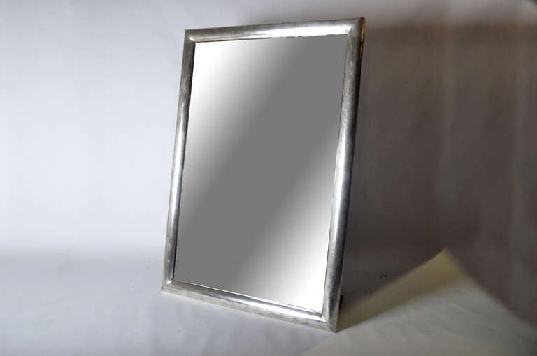French Silver Leaf Mirror In Excellent Condition In Chicago, IL