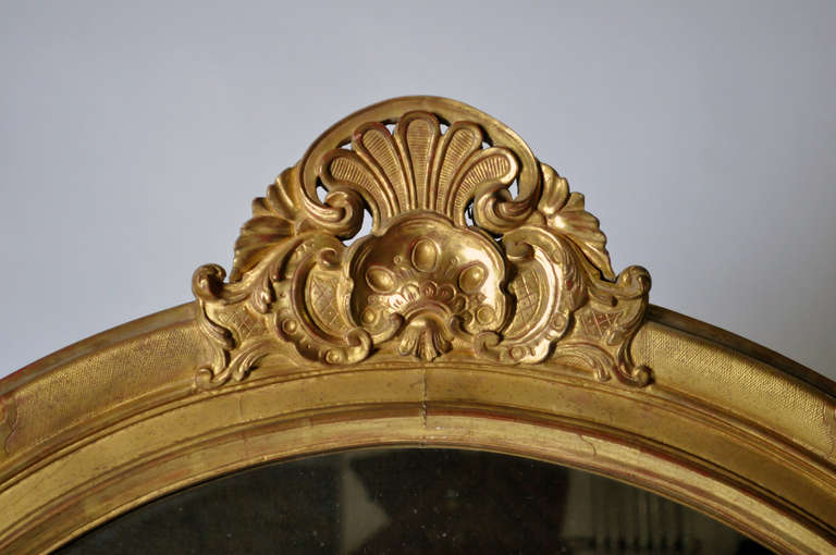 Monumental Louis XV Style Mirror In Good Condition In Chicago, IL