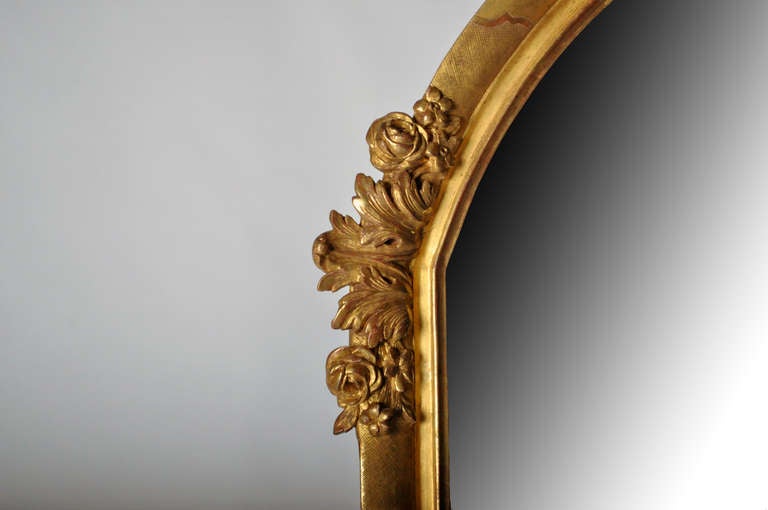 19th Century Carved Gold Leaf Mirror 1