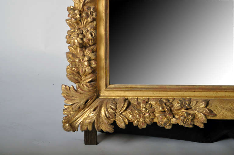 19th Century Carved Gold Leaf Mirror 2