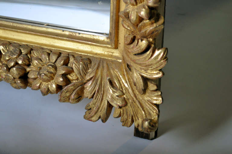 19th Century Carved Gold Leaf Mirror 4