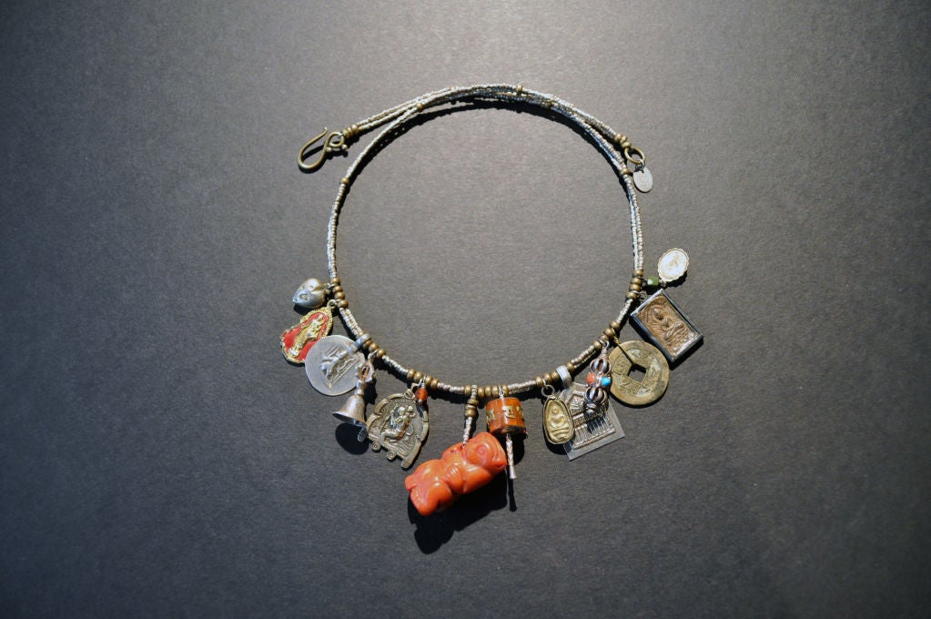 Necklace with Mixed Charms