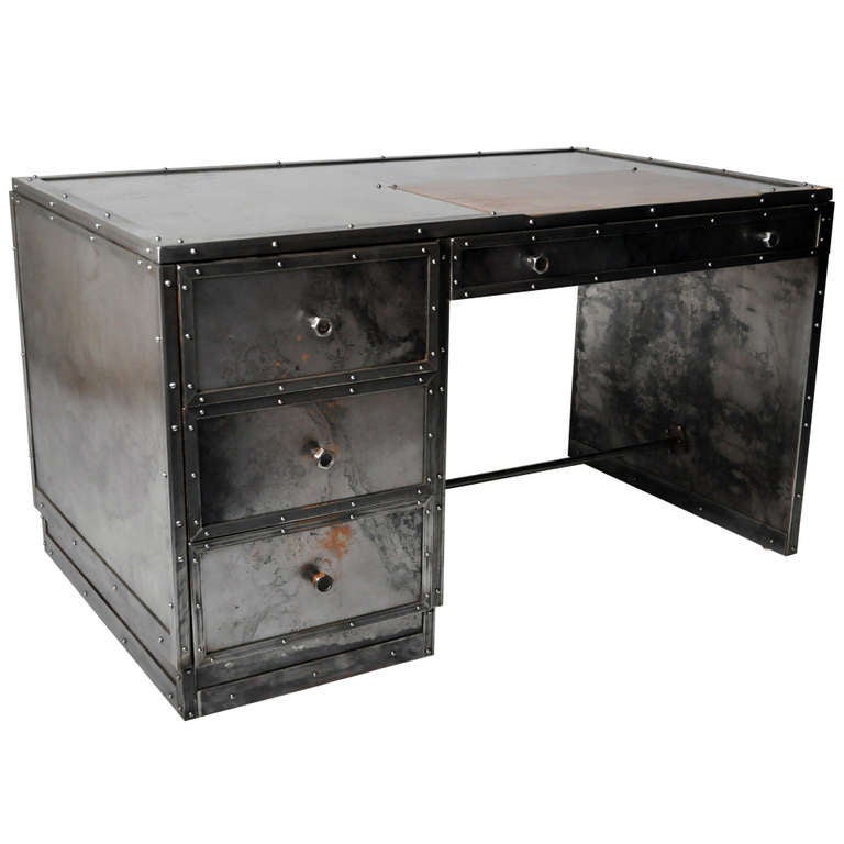 Industrial Desk For Sale at 1stdibs