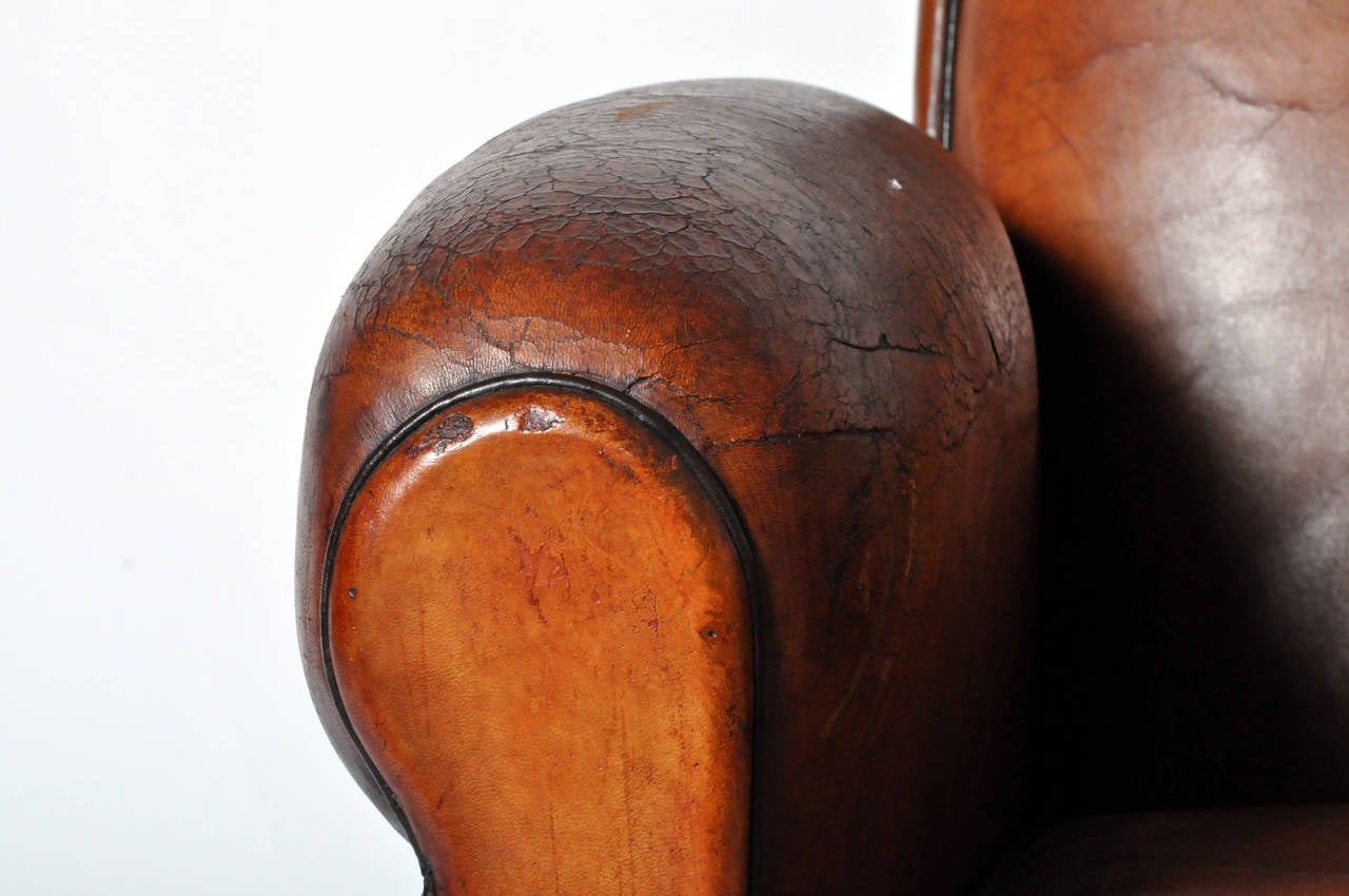 vintage french club chair
