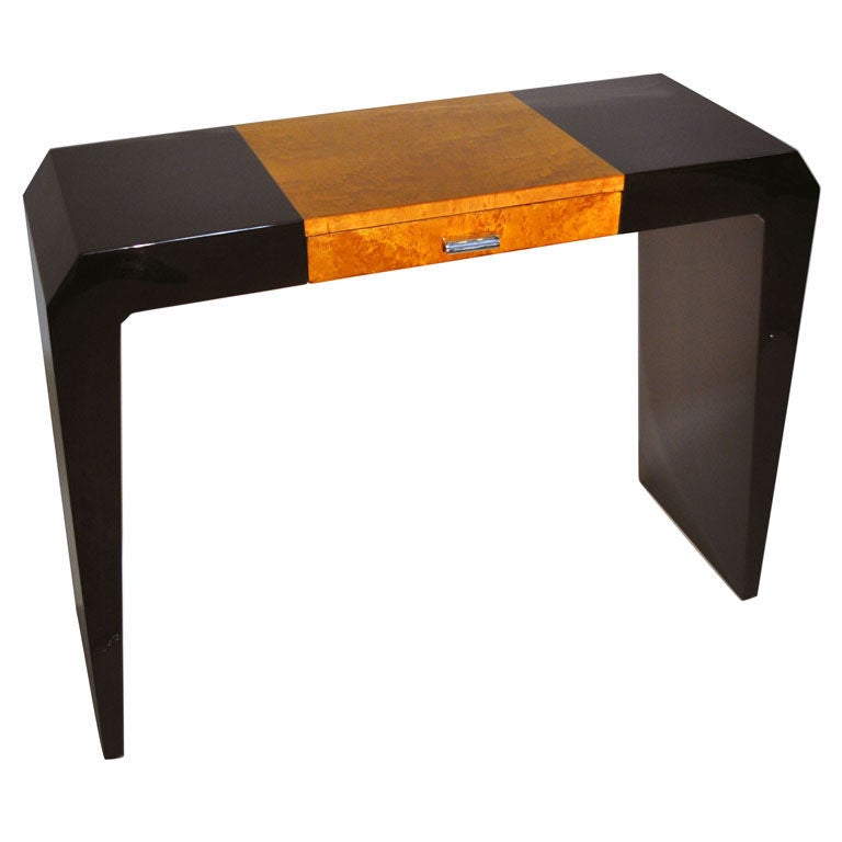 Art Deco Console Table with Drawer at 1stDibs