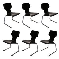 Set of 6 Stackable Thonet Chairs