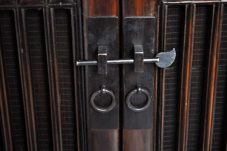 19th Century Cabinet with Lattice Doors 2