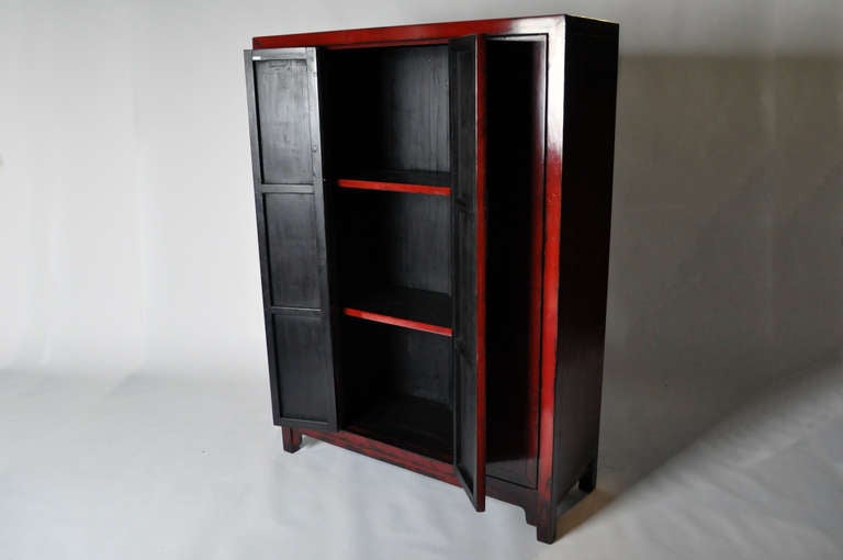 Elm 19th Century Chinese Clothing Cabinet