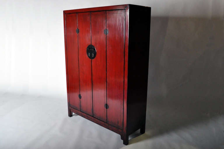 19th Century Chinese Clothing Cabinet In Excellent Condition In Chicago, IL