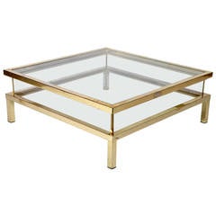 Vintage Maison Jansen Vitrine Coffee Table