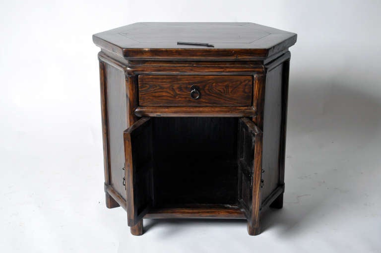 Chinese 19th Century Hexagonal Side Chest