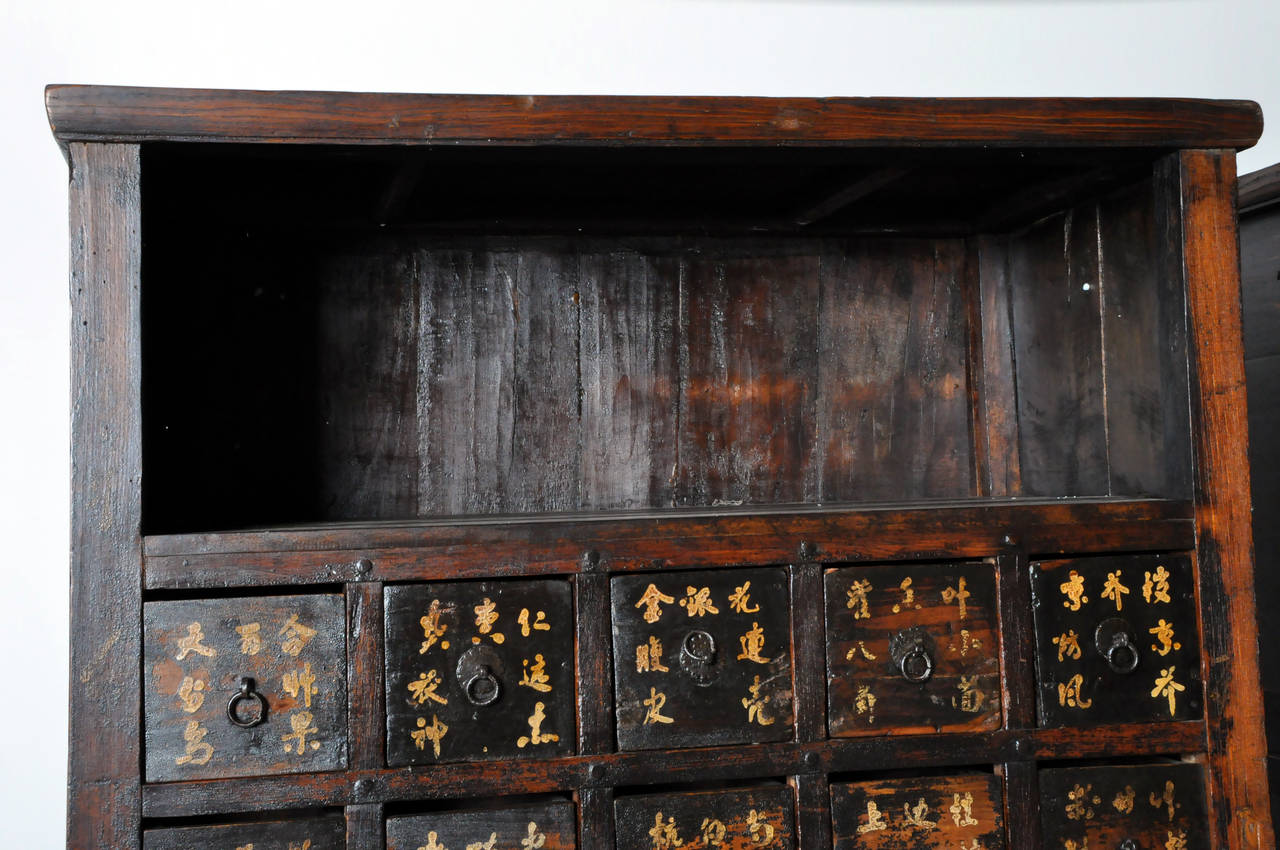Pair of Qing Dynasty Medicine Chests In Excellent Condition In Chicago, IL