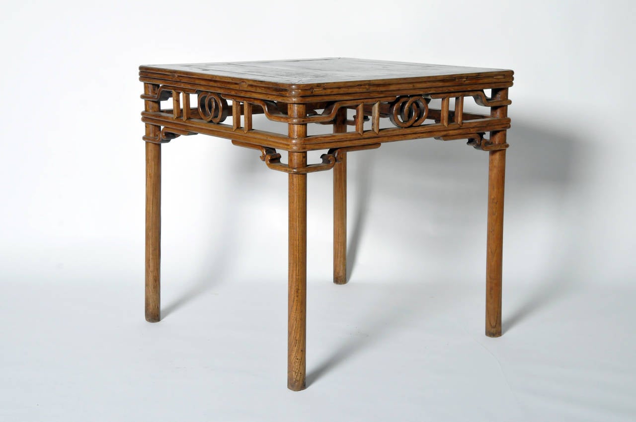 Chinese Square-Top Walnut Games Table 4