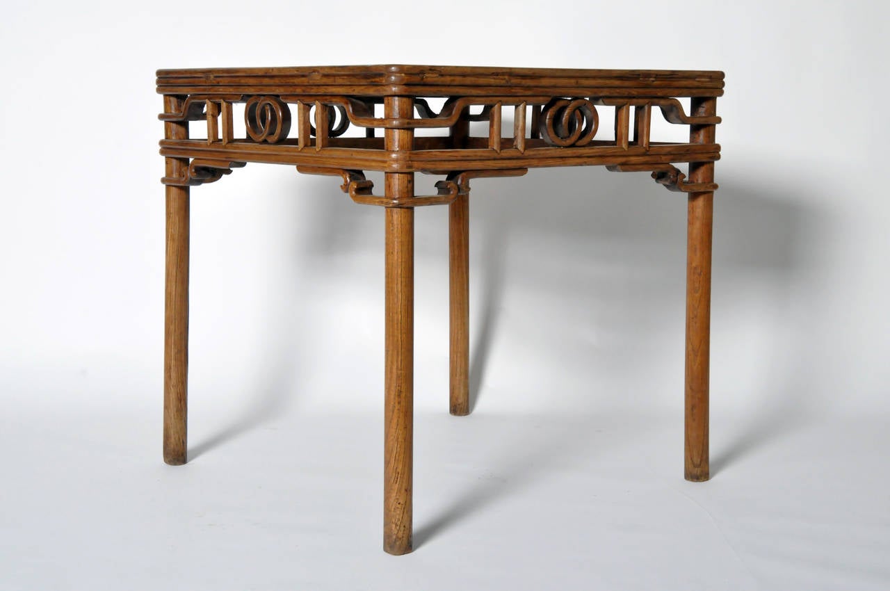 Chinese Square-Top Walnut Games Table 3