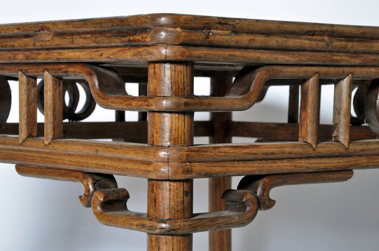 Chinese Square-Top Walnut Games Table 6