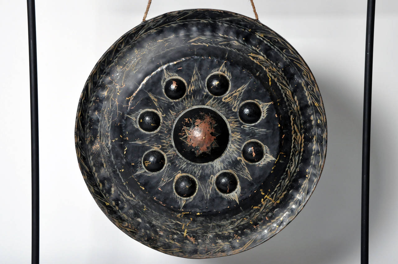 Patinated Bronze Gong