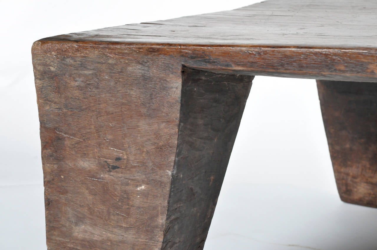 Hardwood Mid-Century Modern Large Naga Table