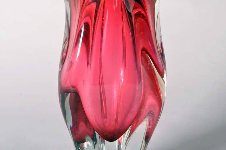 Murano Red Tulip Vase 2