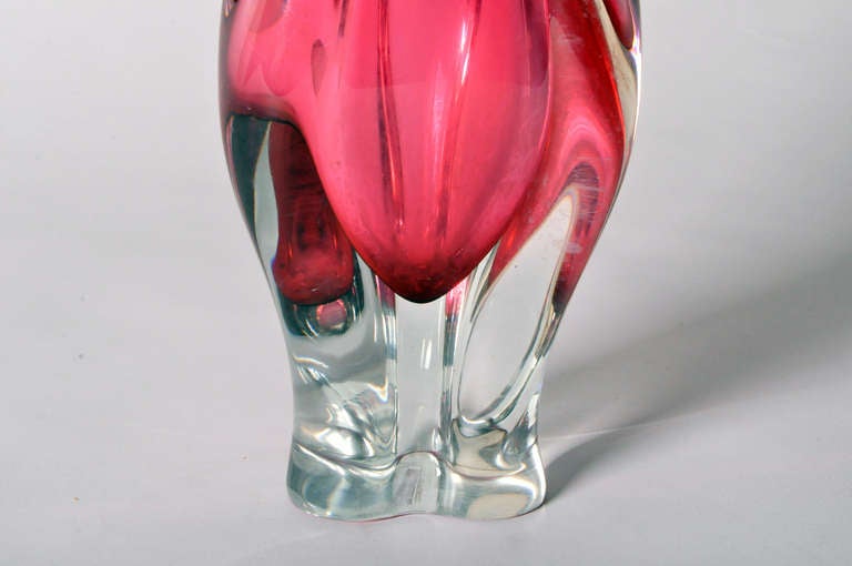 Murano Red Tulip Vase 3