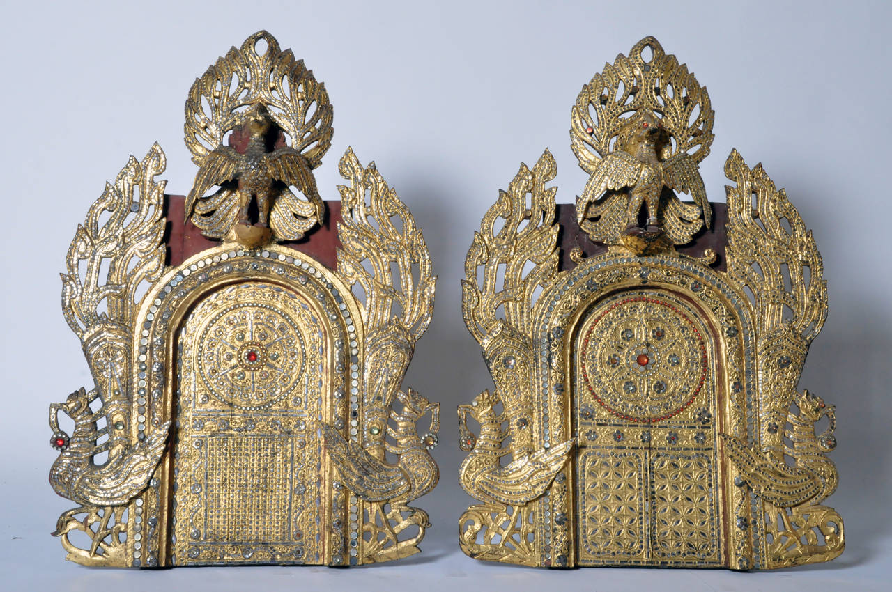 Gilt Teak Wood Carvings