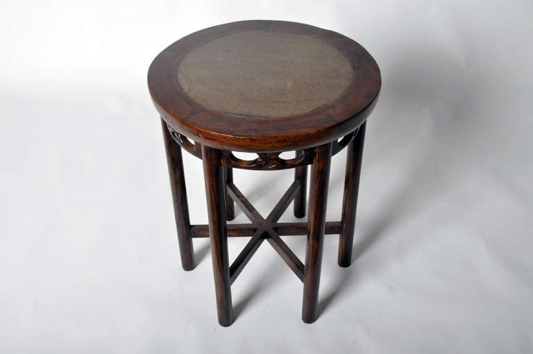 19th Century Round Stool In Excellent Condition In Chicago, IL