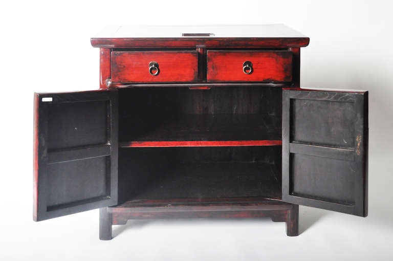 Elm Pair of 19th Century Tapered  Bed Side Chests
