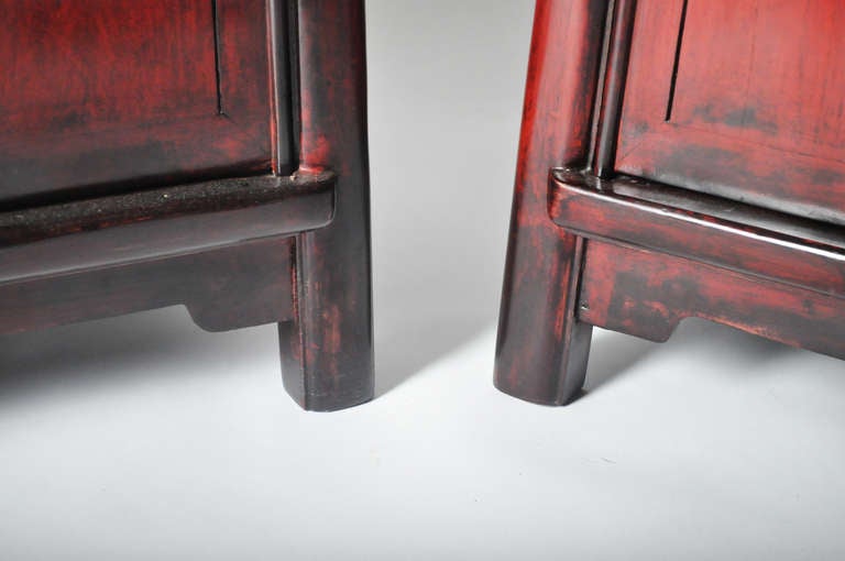 Pair of 19th Century Tapered  Bed Side Chests 5